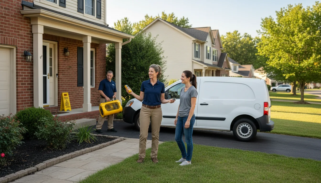 Residential water damage restoration in Sidon, MS